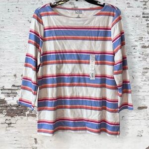 Croft & Barrow Multicolor 3/4 sleeve